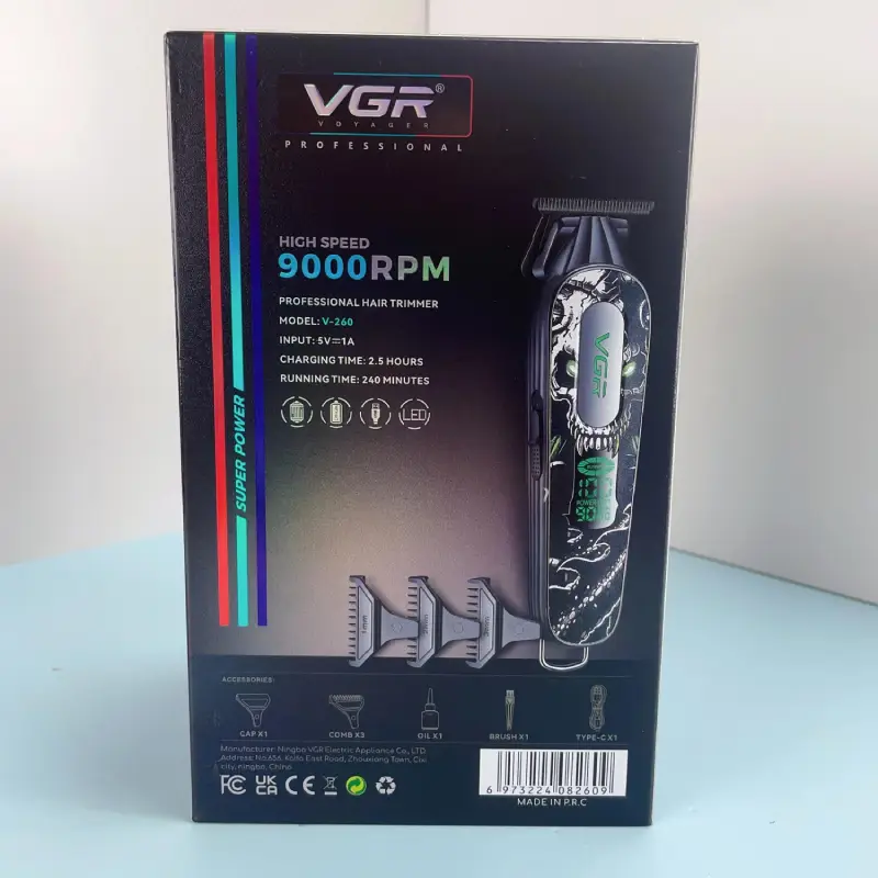 ماشین خط زن حرفه ای وی جی آر مدل V-260 با 18 ماه