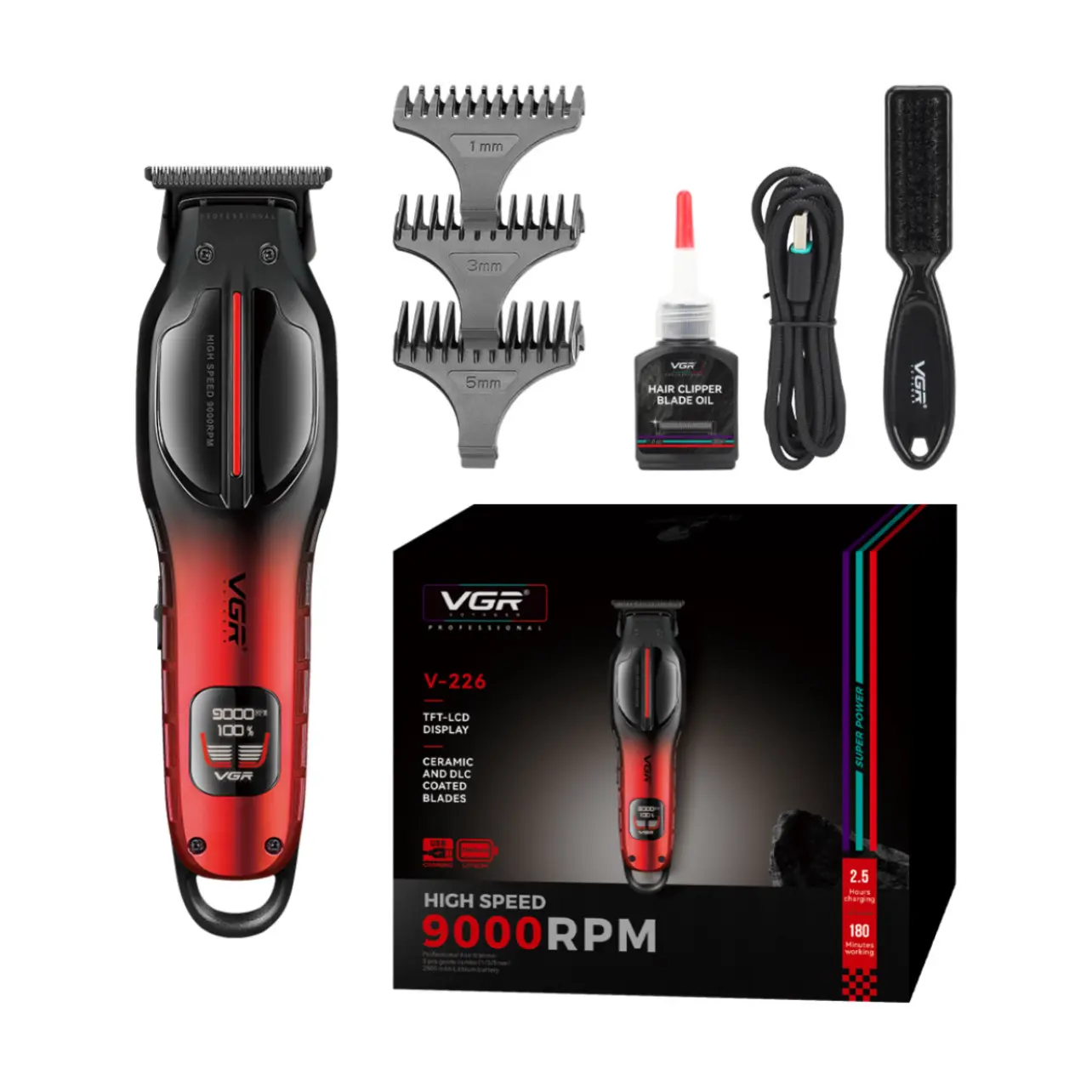 ماشین اصلاح سر و صورت ویجیار مدل V-226 با 18 ماه