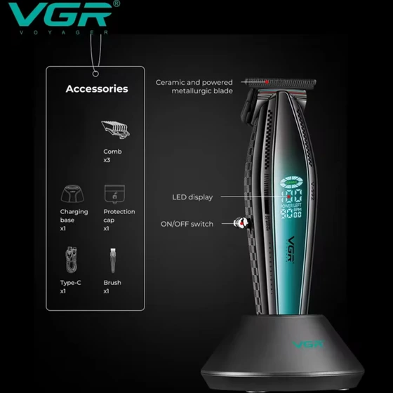 ماشین اصلاح وی جی ار مدل 992 دارای 18 ماه