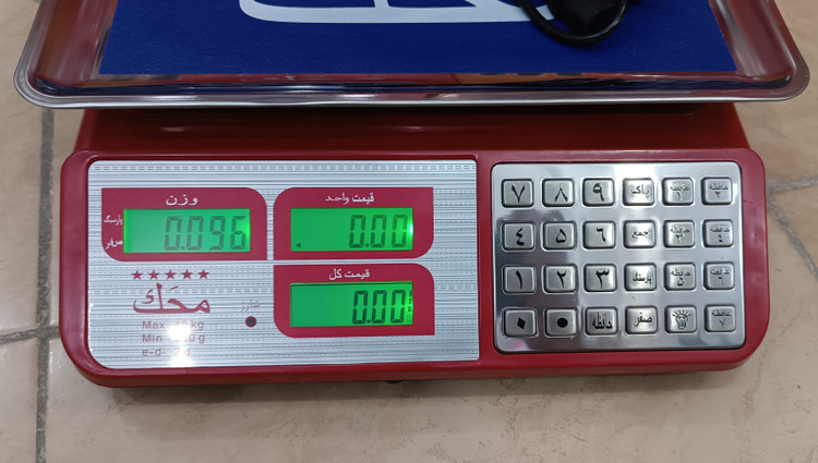 ترازو 40کیلویی محک دکمه استیل مدل YZ423H با 12ماه گارنتی