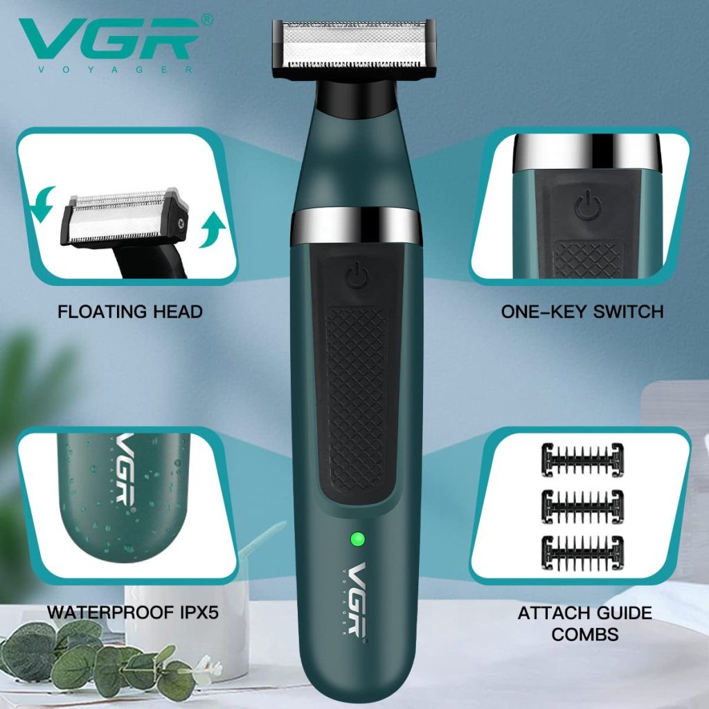 بادی گروم و ماشین اصلاح صورت و بدن VGR مدل V-393 اصل + 12 ماه