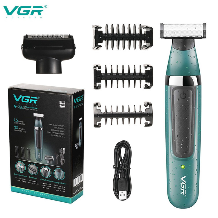 بادی گروم و ماشین اصلاح صورت و بدن VGR مدل V-393 اصل + 12 ماه