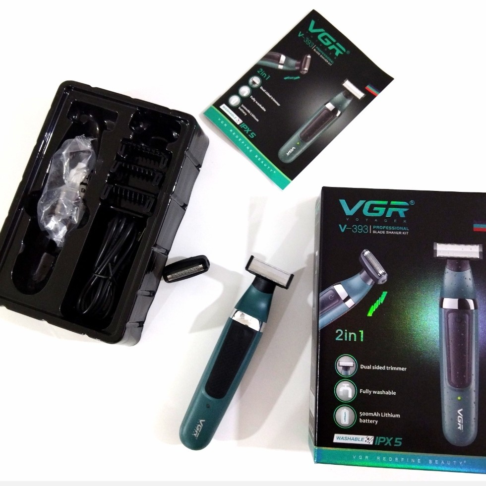 بادی گروم و ماشین اصلاح صورت و بدن VGR مدل V-393 اصل + 12 ماه