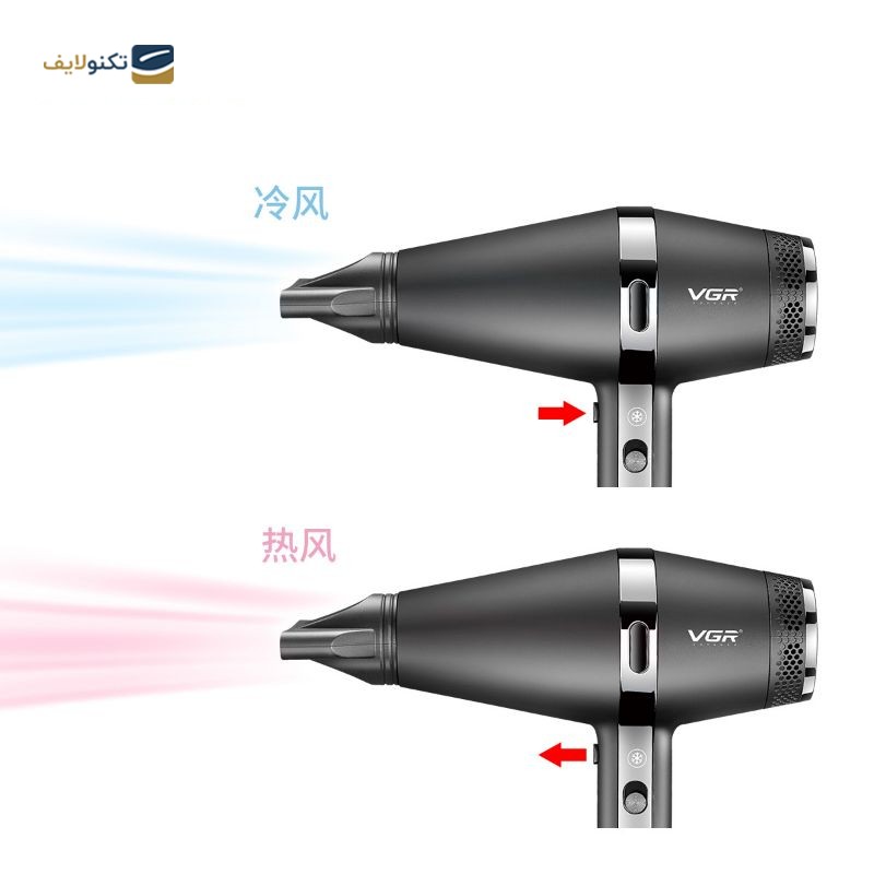 سشوار حرفه ای VGR V451 اصلی با 18ماه