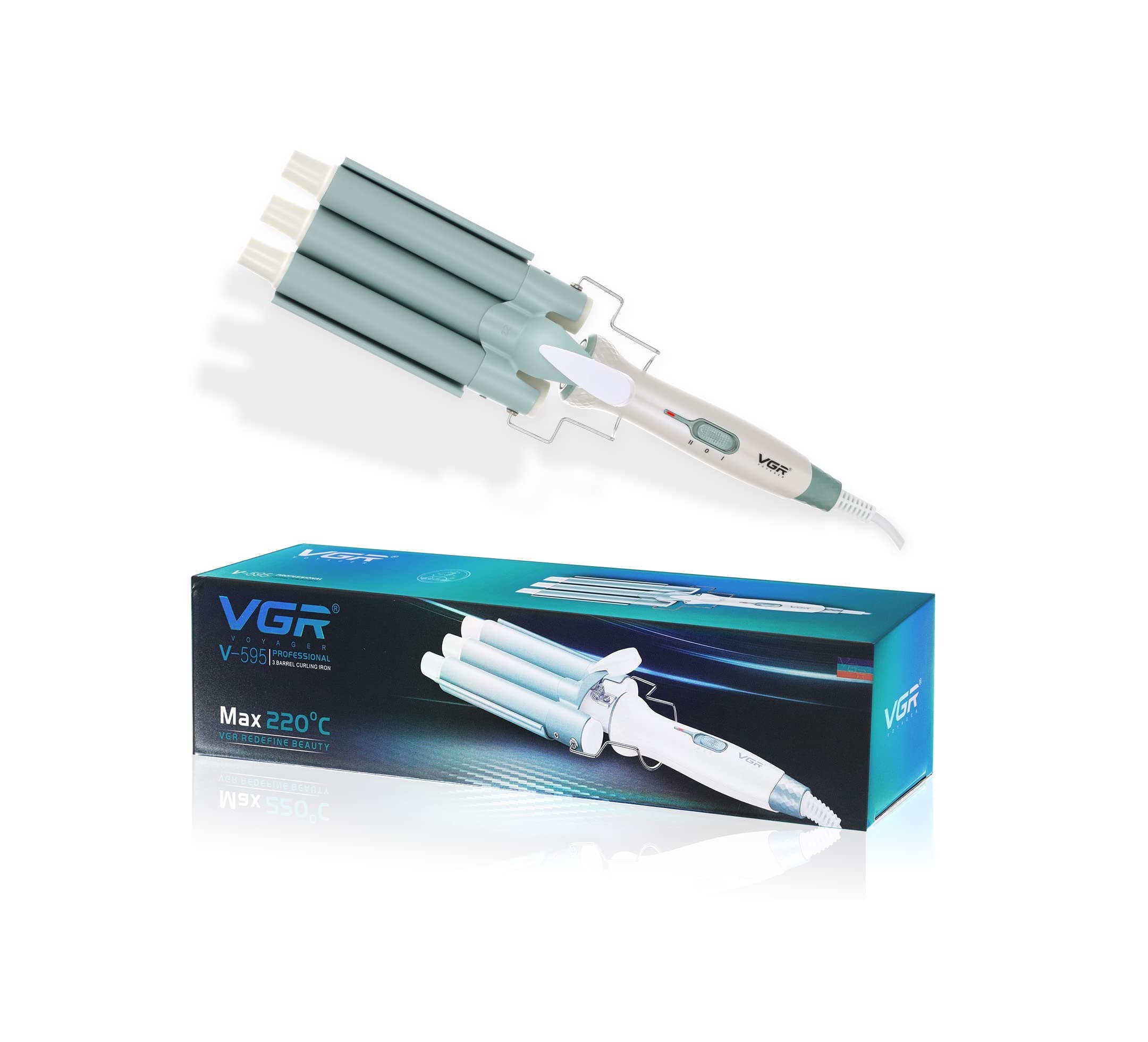 فر کننده و حالت دهنده مو وی جی آر V-595 با 12 ماه