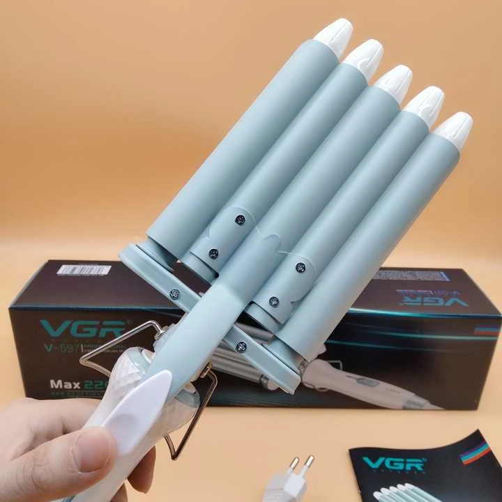 فر کننده مو وی جی آر مدل VGR-597 پنج لول SS با 12 ماه