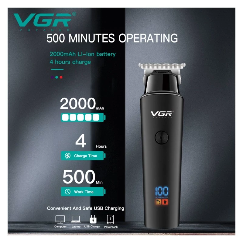ماشین اصلاح و خط زن VGR اصل با 12ماه و پرقدرت