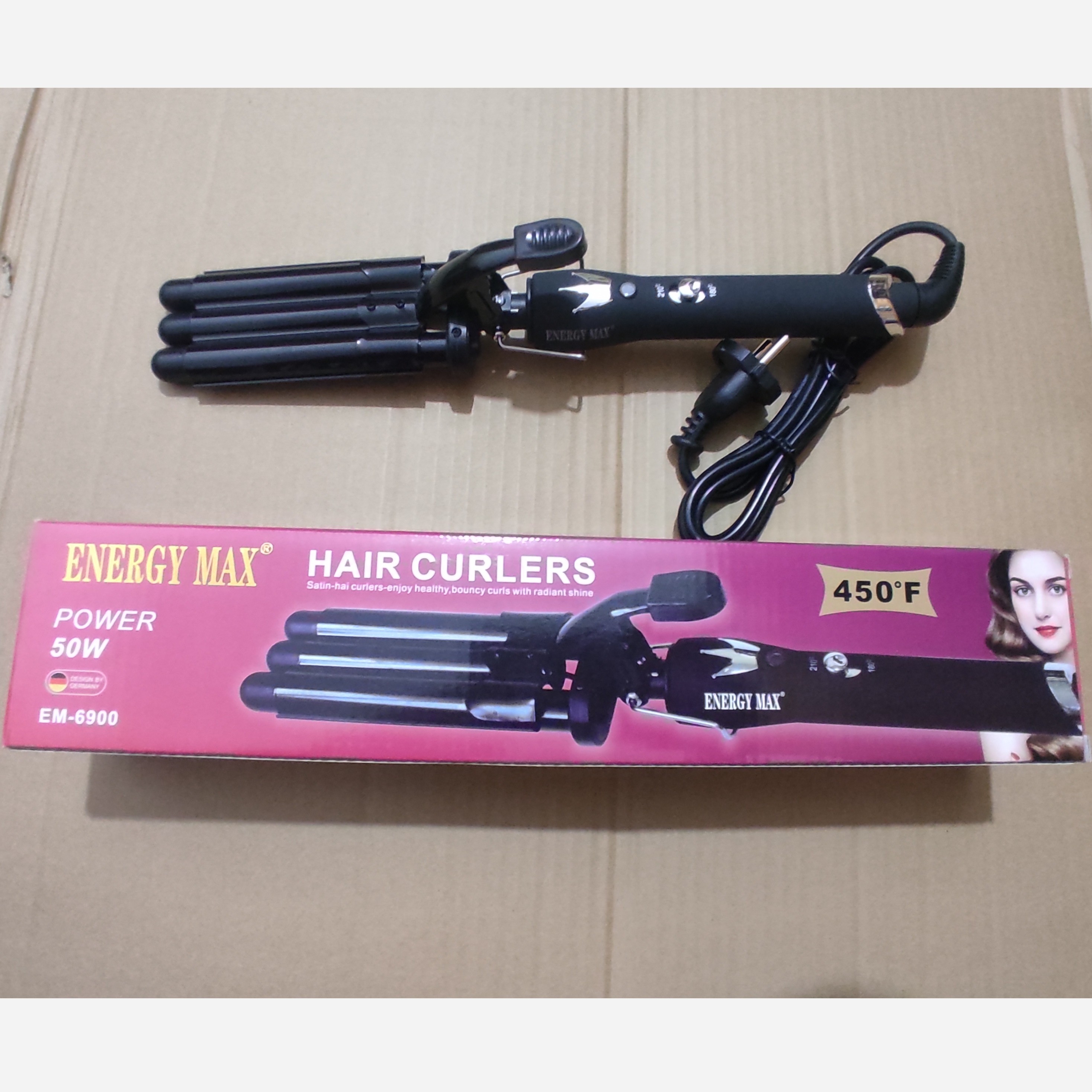 فر S  انرژی مکس مدل ENERGY MAX EM-6900 حالت دهنده مو  فر عربی  بابلیس   فر اس  اتو مو