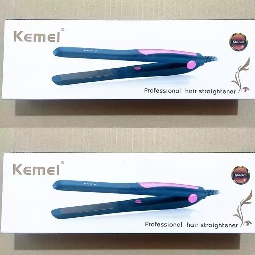 اتو مو حرفه ای کیمی مدل Kemei KM-328 صفحه باریک