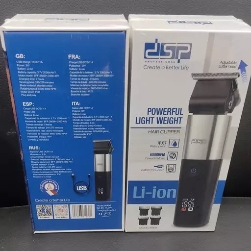 ماشین اصلاح ضد آب دی اس پی dsp 90456 کیمی vgr موزر ریش تراش و خرید ماشین اصلاح ریش تراش