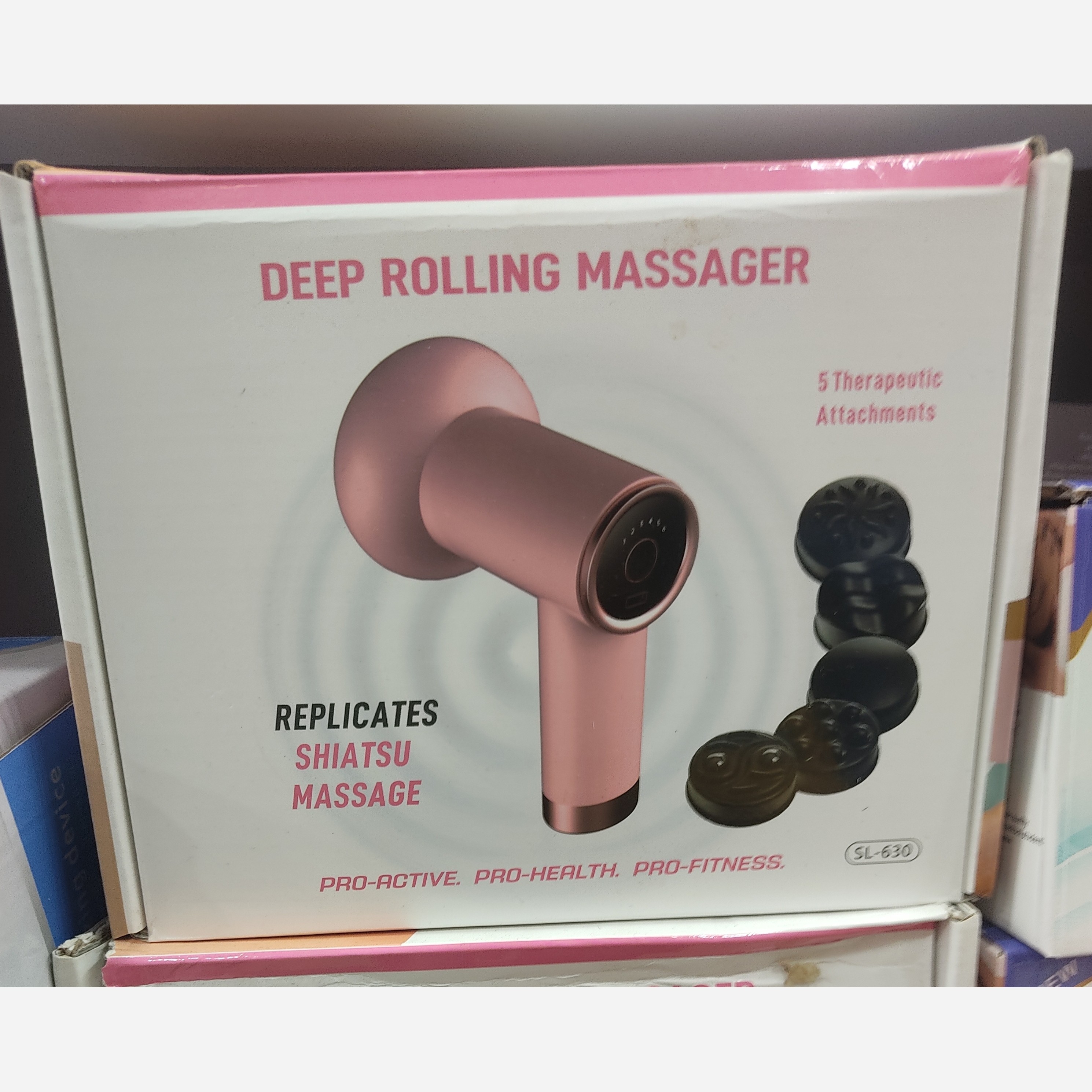 ماساژور تفنگی چرخشی شارژی مدل DEEP ROLLING MASSAGER SL-630 اصلی