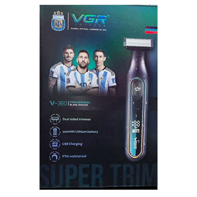 بادی گروم ماشین اصلاح صورت و بدن ضد آب برند VGR مدل V-360 ریش تراش شیور خط زن حجم زن