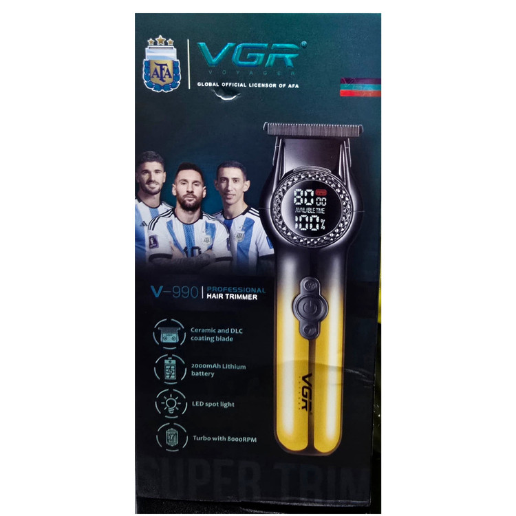 ماشین اصلاح موی سر و صورت وی جی ار مدل V-990 ریش تراش خط زن حجم زن شیور