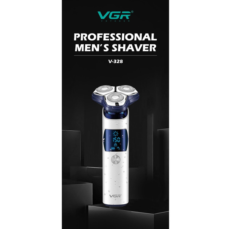 سه تیغ حرفه ای ضدآب وی جی ار مدل vgr v- 328 شیور ریش تراش ماشین اصلاح