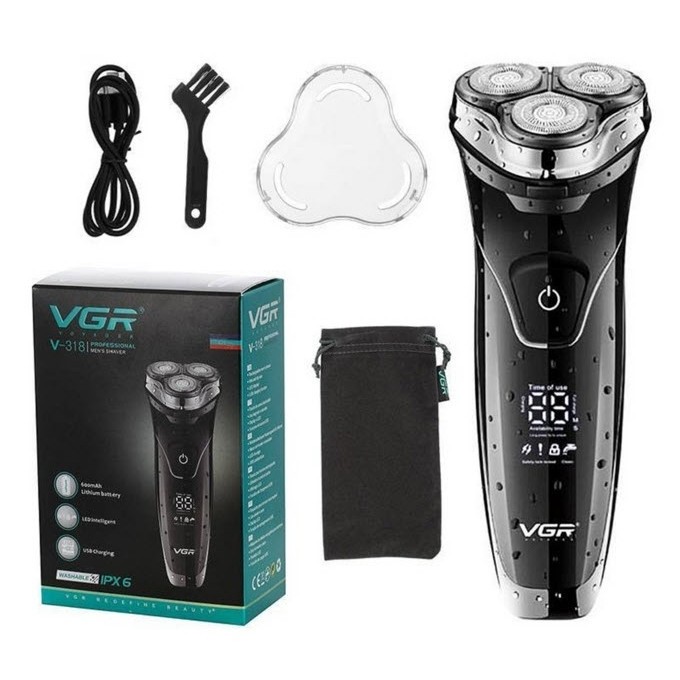 ریش تراش سه تیغ VGR مدل V-318