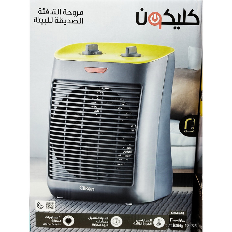 بخاری و هیتر برقی فن دار کلیکون مدل 4241