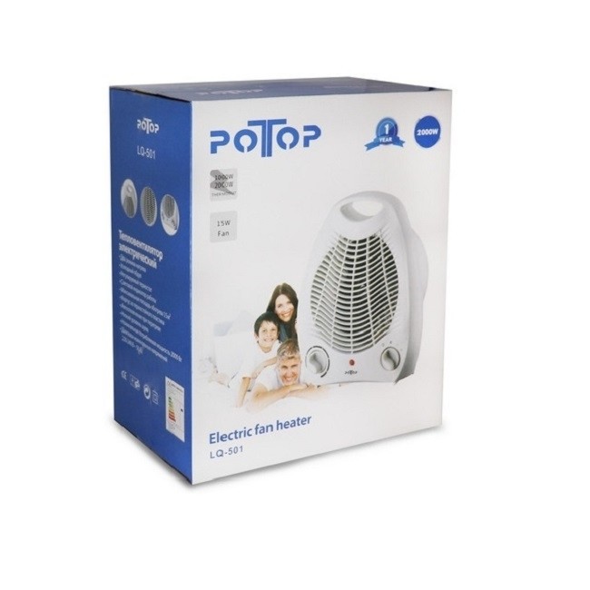 بخاری برقی فن دار ، رومیزی 2000 وات پوتوپPOTOP