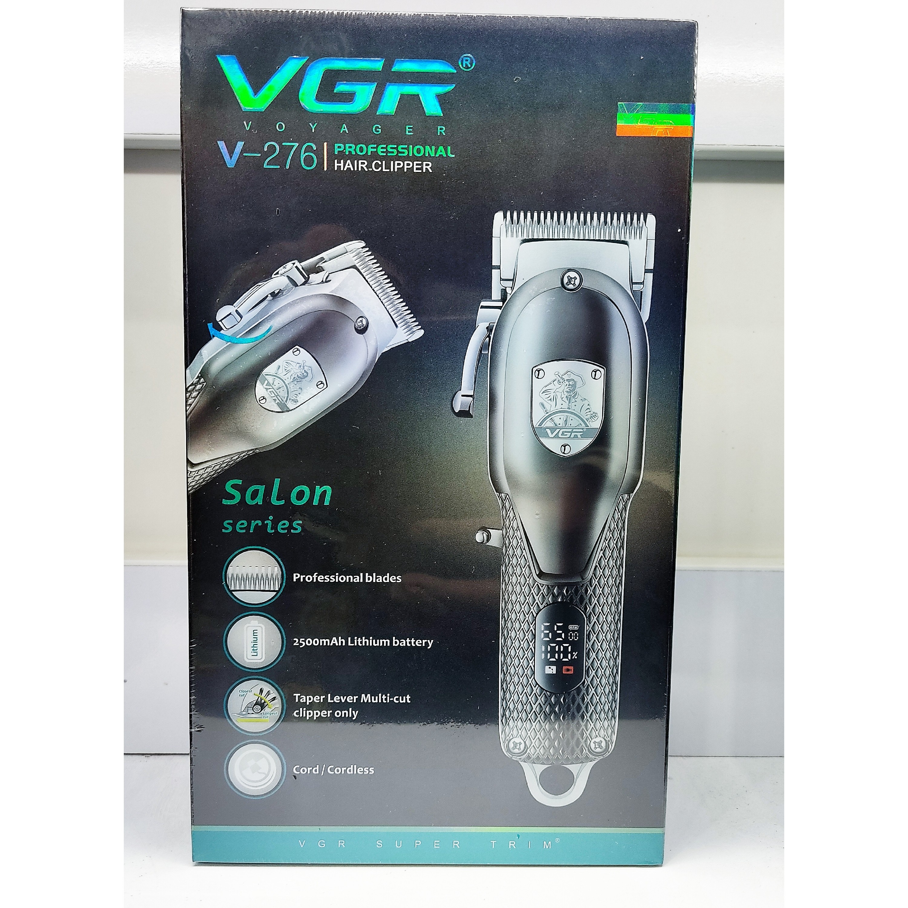 ماشین اصلاح موی سر و صورت وی جی ار مدل V-276 vgr ماشین اصلاح حرفه ای
