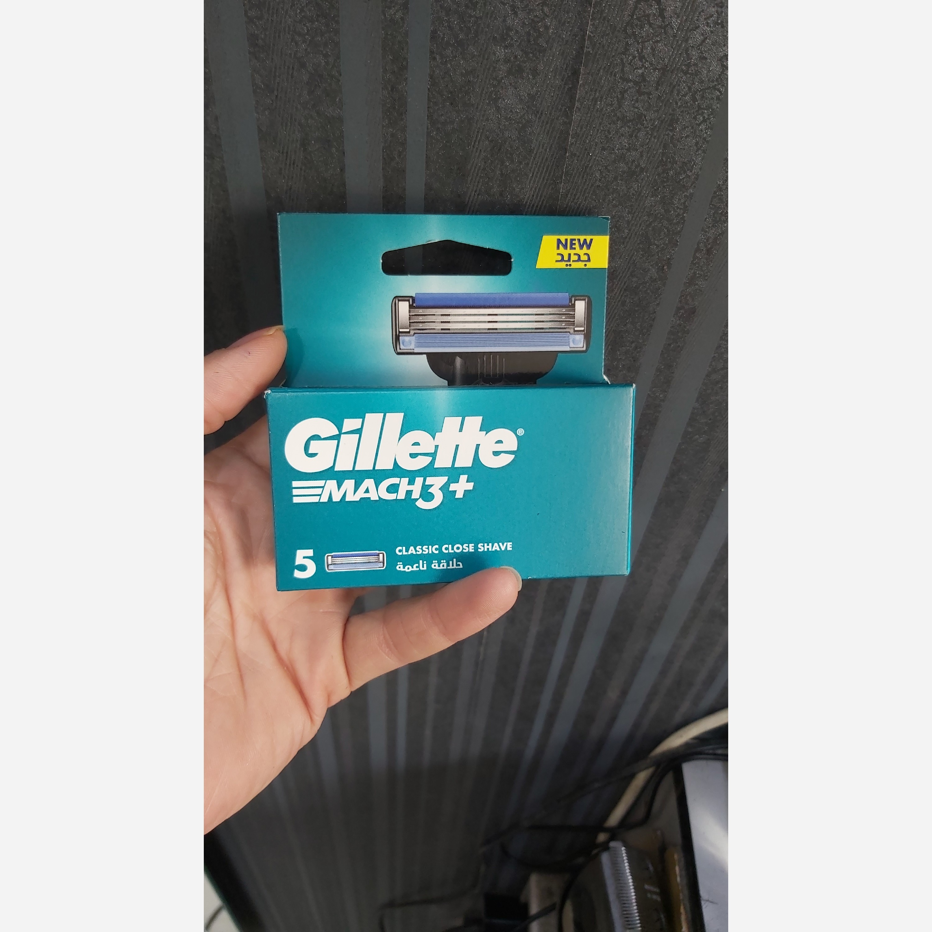 تیغ یدک ژیلت Gillette مدل +Mach3 سه لبه بسته 5 عددی