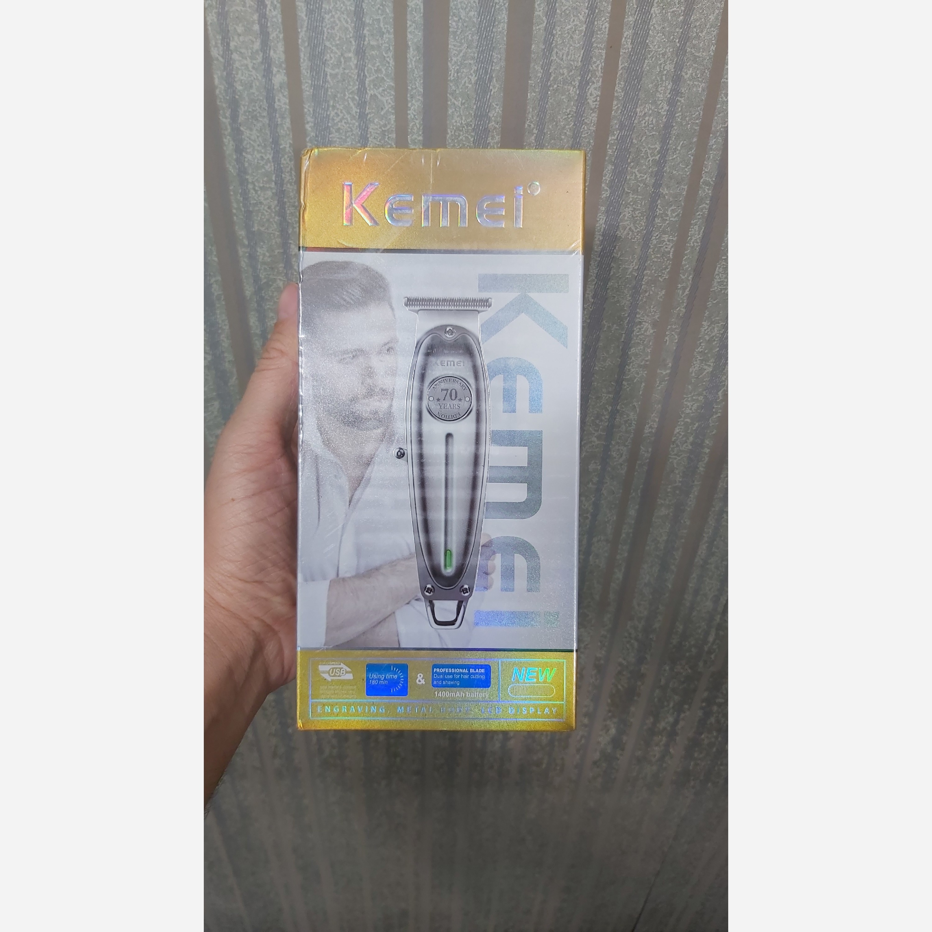 ماشین اصلاح حرفه ای موی سر و صورت کیمی مدل KEMEI KM-1949