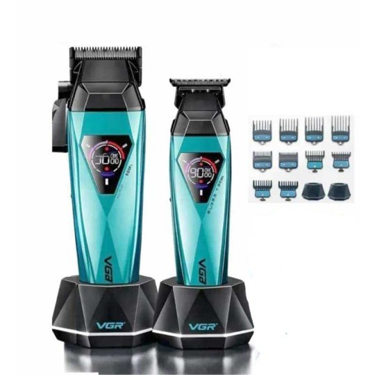 ست اصلاح دوقلوی موی سر و صورت وی جی آر مدل VGR V-877 s2