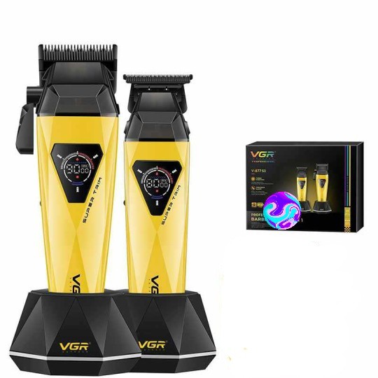 ست اصلاح دوقلوی موی سر و صورت وی جی آر مدل VGR V-877 s2