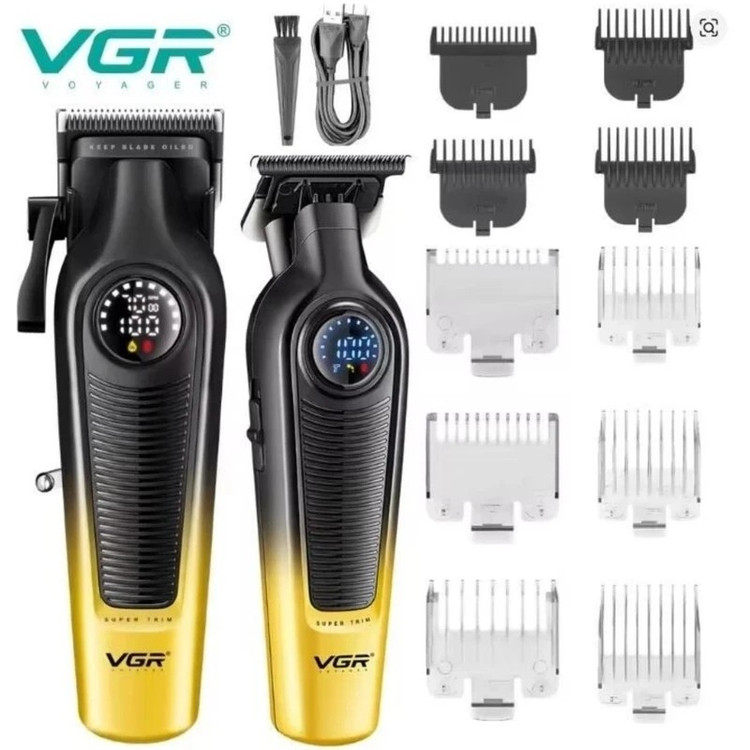 ست ماشین اصلاح 2 قلو حجم زن و خطزن وی جی آر مدل VGR V-196 و 996