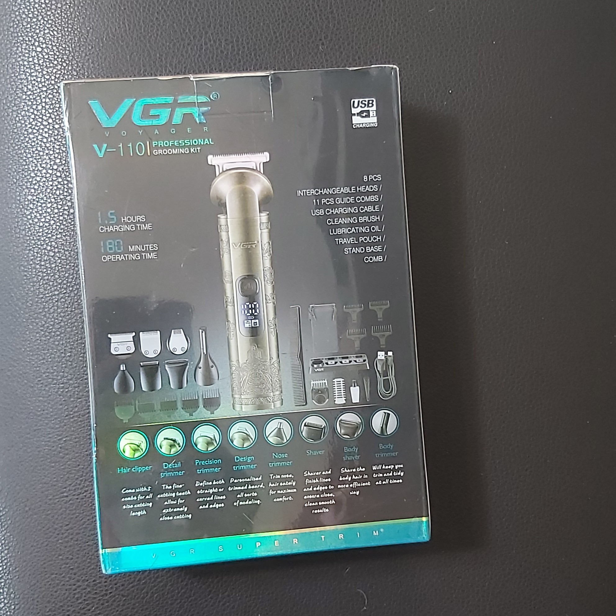 ماشین اصلاح هشت کاره وی جی آر مدل V-110