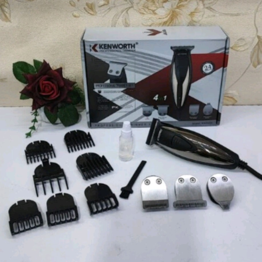 ماشین اصلاح سر و صورت کنورث مدل kw9953 تیغه استیل ضد زنگ 7 شانه و دارای سه سری مجزا