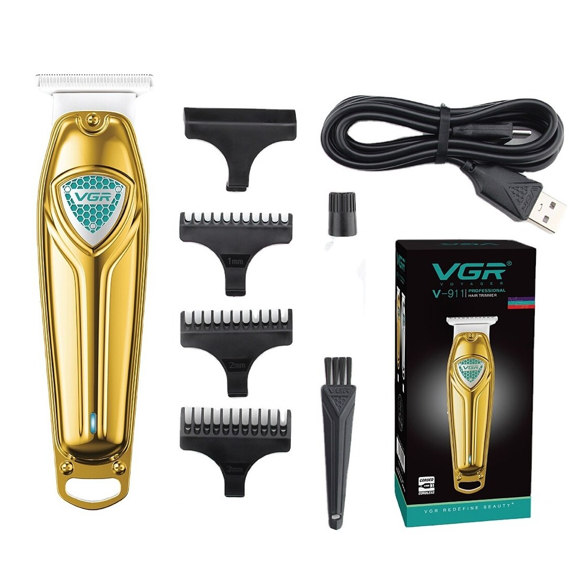 ریش تراش صفرزن خط زن VGR ( اصلی ) ماشین اصلاح وی جی آر شارژی اورجینال