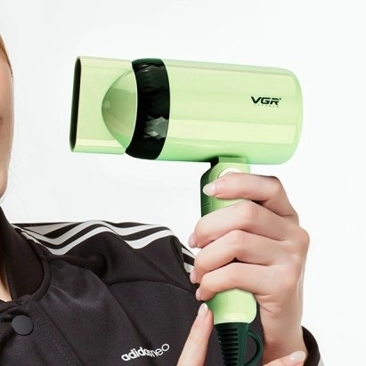 سشوار مسافرتی تاشو وی جی آر (اصلی) موتور 2 سرعته با پرتاب باد زیاد