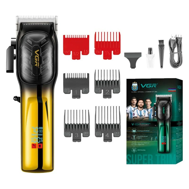ماشین اصلاح موی سر وصورت شارژی VGR مدل v-654با گلد و اقساطی