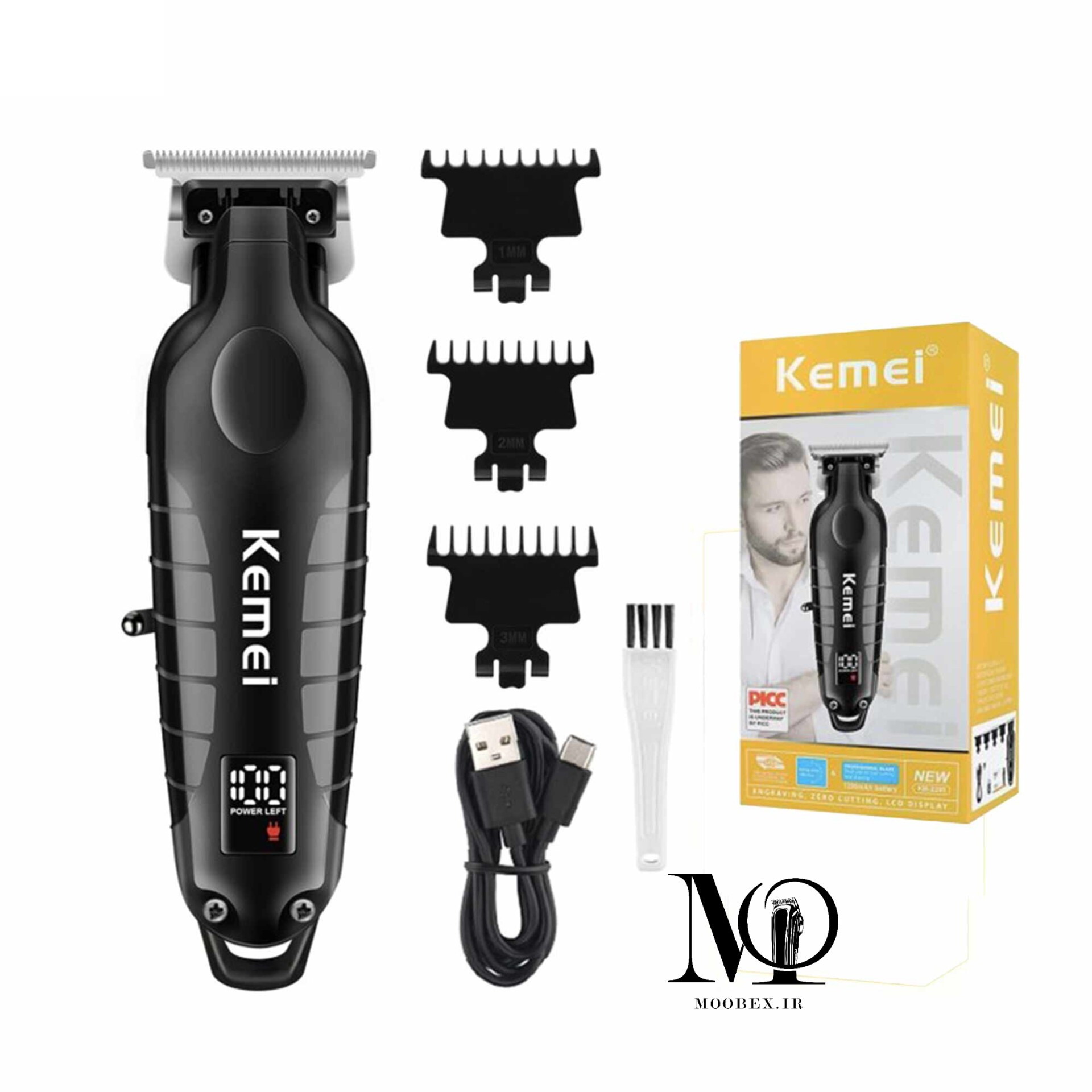 ماشین اصلاح/خط زن/صفرزن کیمی Kemei مدل Km-2293اقساطی