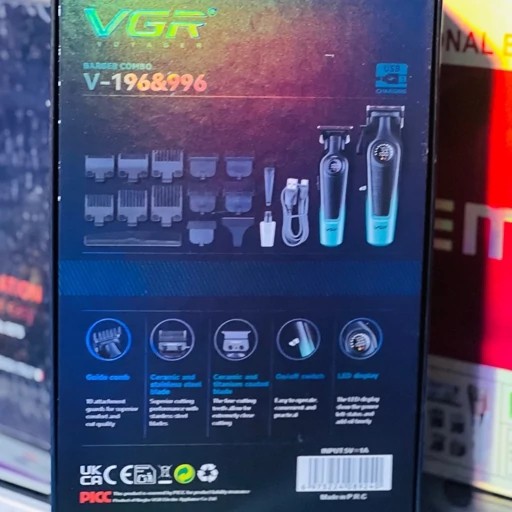 ست ماشین اصلاح وی جی آر مدل V-196 و V-996
