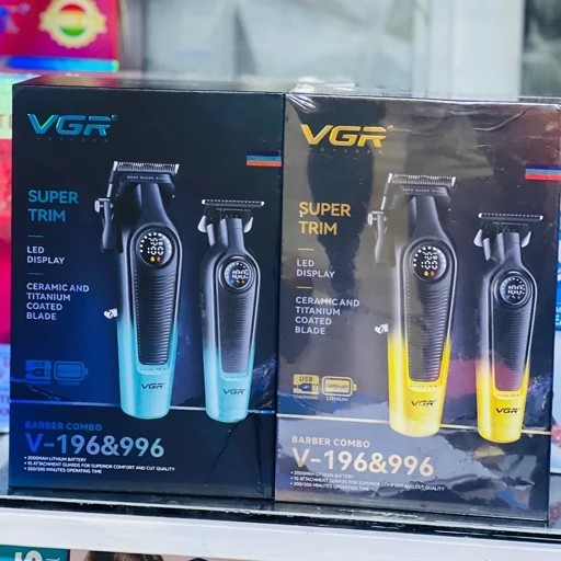 ست ماشین اصلاح وی جی آر مدل V-196 و V-996