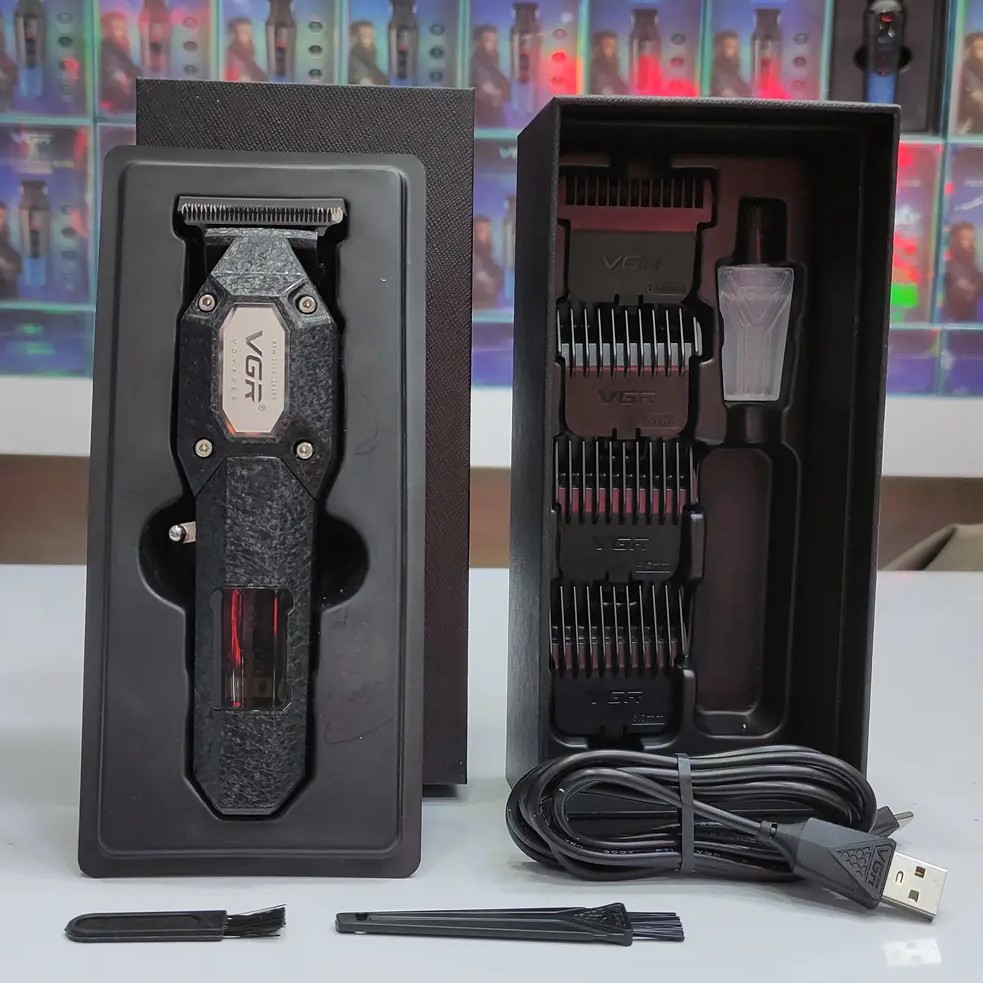 ماشین اصلاح خط زن و صفر زن موی سر و صورت شارژی وی جی ار مدل V-900B