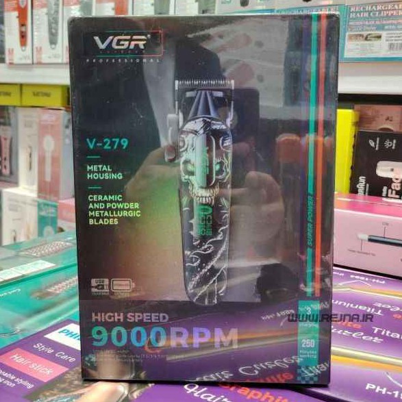 ماشین اصلاح VGR V279 با موتور 9000 دور و باتری 2500 میلی امپر