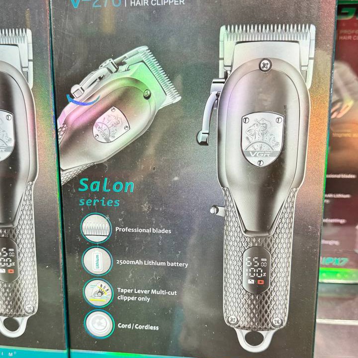 ماشین اصلاح سر و صورت VGR مدل V-276 باطری لیتیومی تقویت شده دار