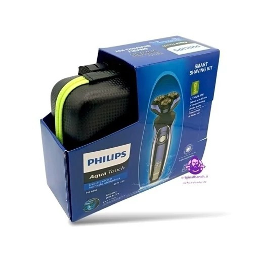 ریش تراش فلیپس مدل 9711/55 ضداب و زیر دوشی تیغ نانو تیز شونده دستگاه ضد حساسیت متحرک بودن تیغ ها دستگاه همراه با کیف