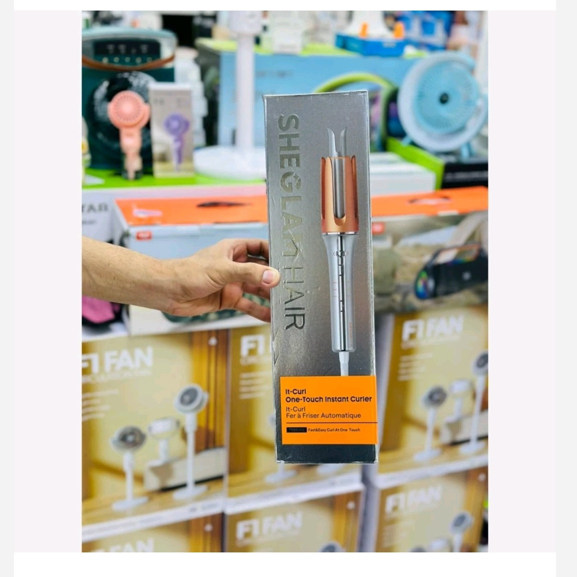 شیگلم اورجینال فرکننده مو کرلی بابلیس چرخشی حرفه ای sheglam