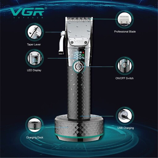 ماشین اصلاح ضد آب وی جی ار مدلVGR V-682 بسیار با کیفیت