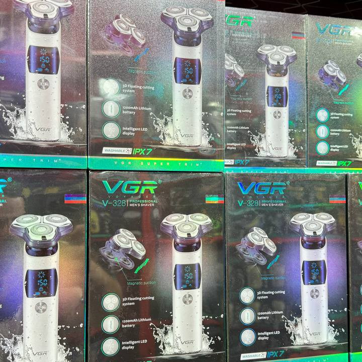 ماشین اصلاح سه تیغ ضد آب صورت وی جی آر مدل vgr v-328 کد 328 شیور ریش تراش و