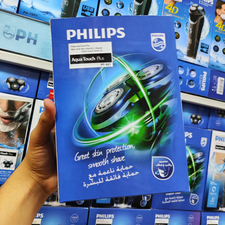 ریش تراش حرفه ای فلیپس PHILIPS 921 اصل و اورجینال شرکتی ضداب و زیر دوشی تیغ لیزری و تیز شونده باتری لیتیومی