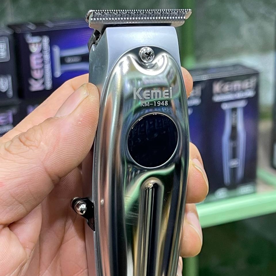 خط زن و ریش تراش کیمی بدنه کامل فلزی نمایش دیجیتال 120دقیقه شارژ باطری لتیوم پیشرفته تیغه خود تیز شونده مخصوص سالن