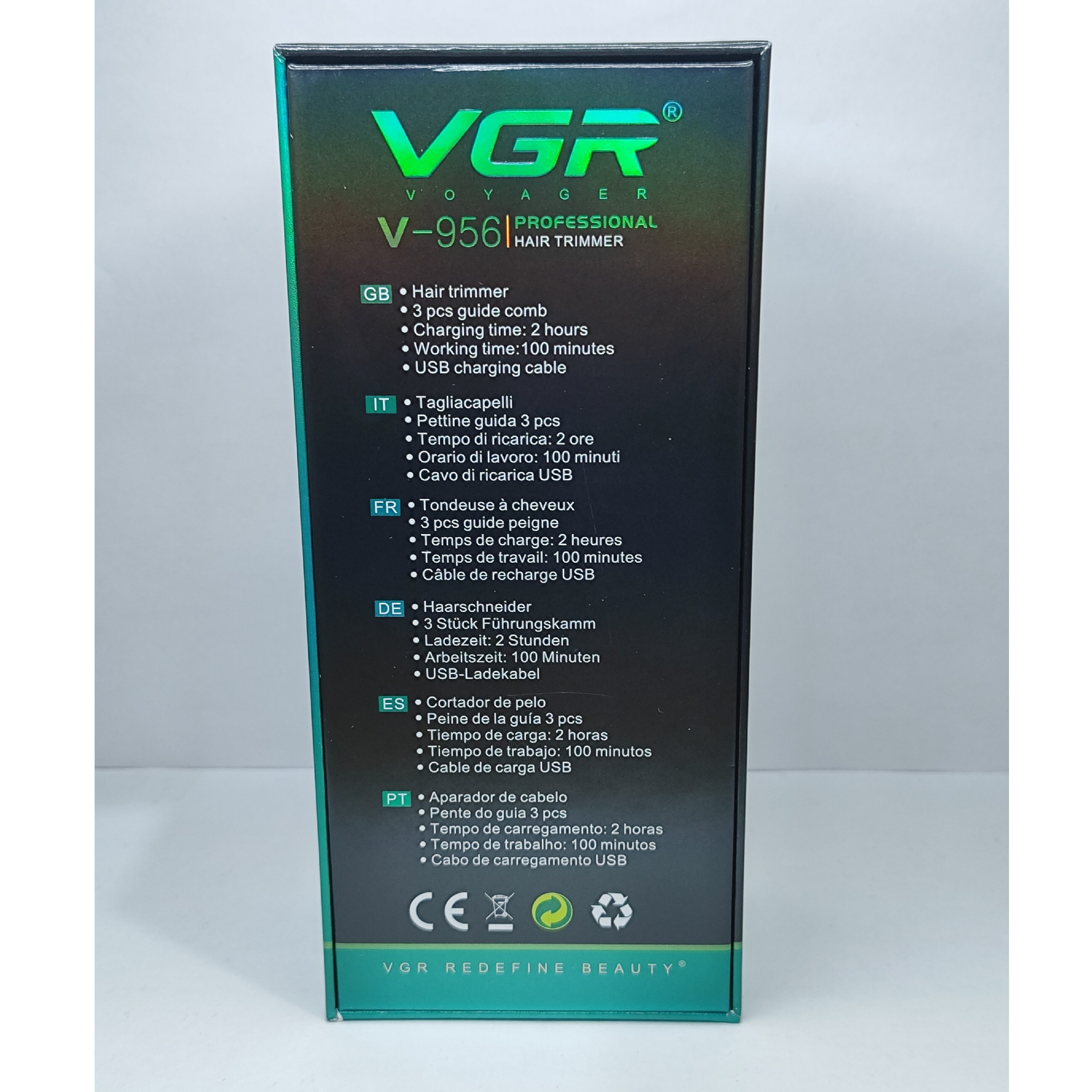 خط زن حرفه ای VGR 956 جنس اصلی رنگ طلایی