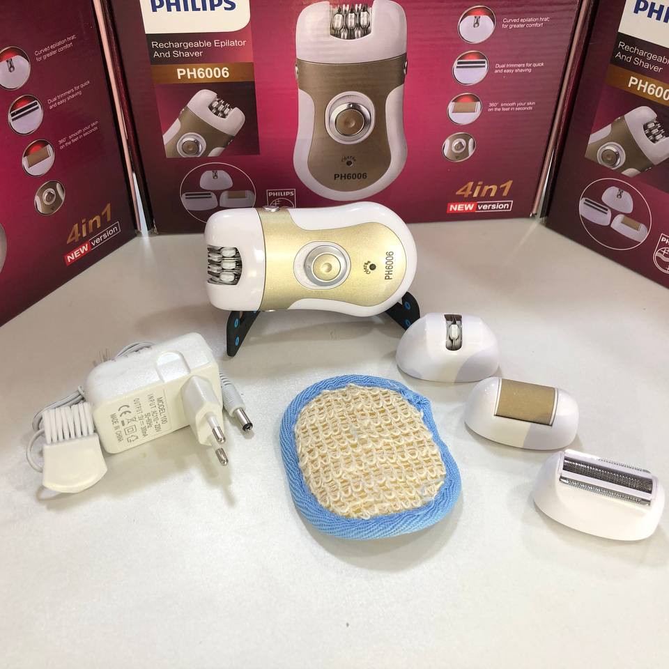 موکن شارژی چهار کاره فیلیپسمدل PH 6006اصلاح صورت زیر بازو و گردن زیر بغل ران و خطوط بیکینی کیفیت عالی و مناسب