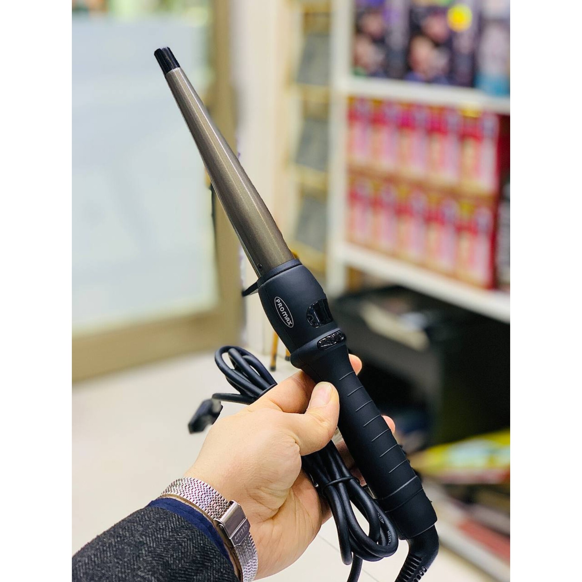 کله قندی برند PROmax جنس لوله تیتانیوم نسوز 200 درجه سانتی گراد سیم کابل چرخشی نمایشگر دیجیتالی فوق العاده باکیفیت