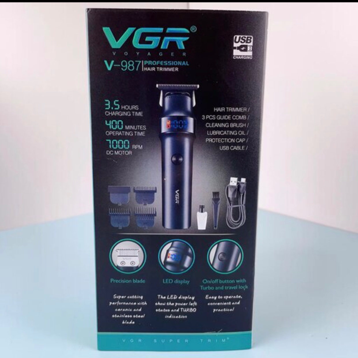 ماشین اصلاح سر و صورت وی جی آر مدل V-987
