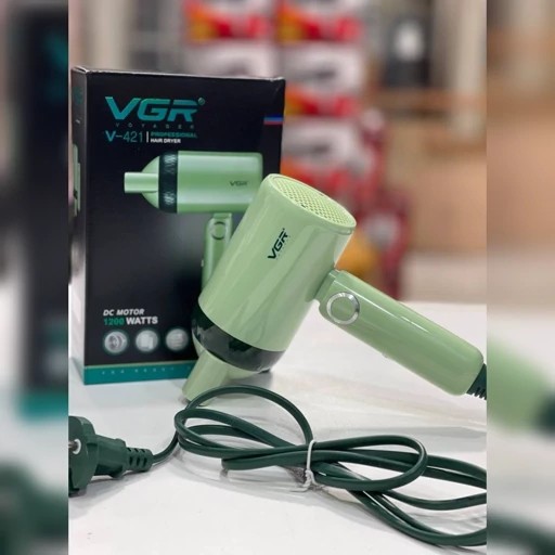 سشوار مسافرتی VGR تا شونده دو سرعت پرتاب باد و گرما بدنه مستحکم و باکیفیت جدید