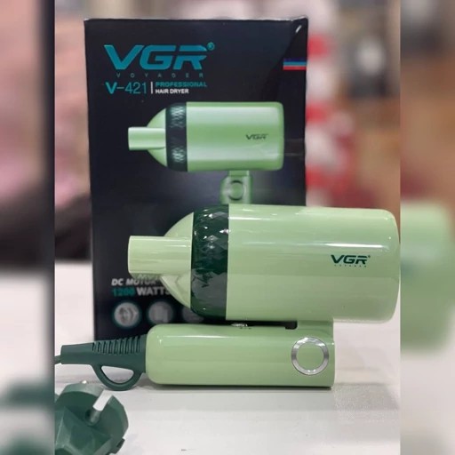 سشوار مسافرتی VGR تا شونده دو سرعت پرتاب باد و گرما بدنه مستحکم و باکیفیت جدید
